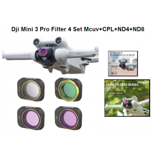 Dji Mini 3 Pro Filter 4 Set - Mini 3 Pro Lensa - Lens MCUV-CPL-ND4-ND8